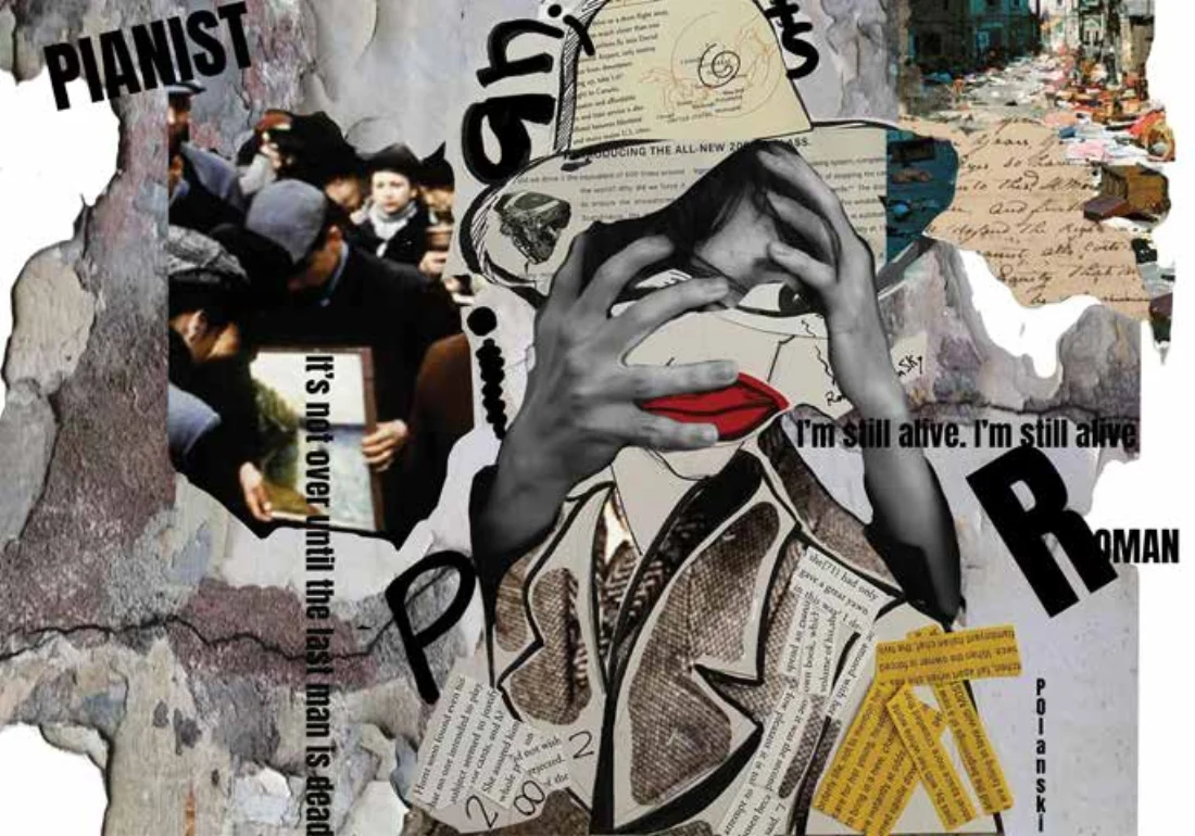 Pianist collage poster